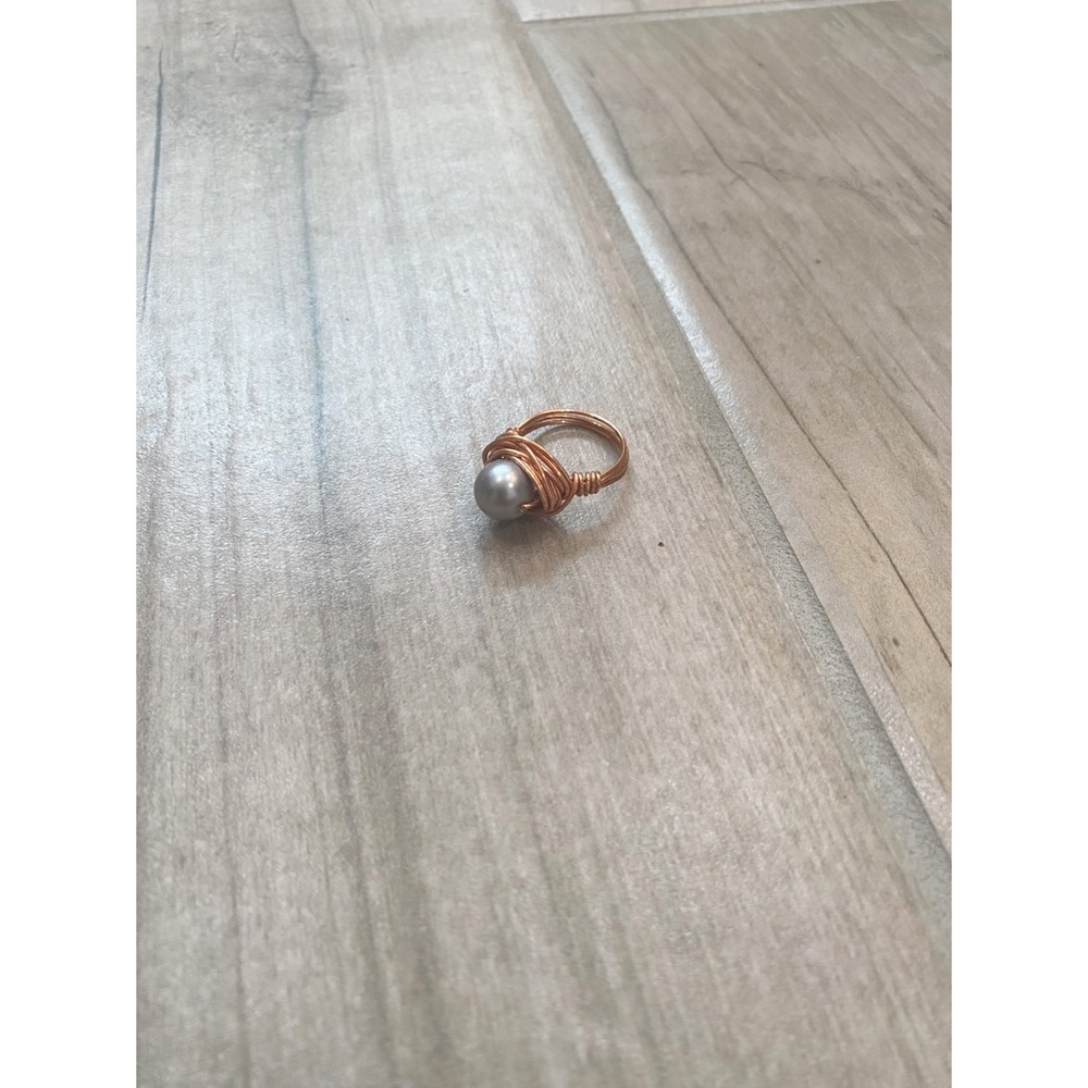 Artisan Crafted Silver Pearl Ring